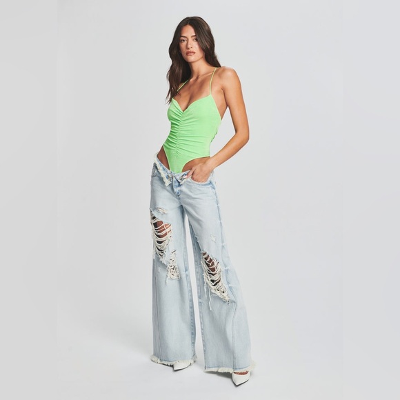 Ser.o.ya Ollie Low rise, wide leg jeans 24 Skylight - Picture 7 of 10